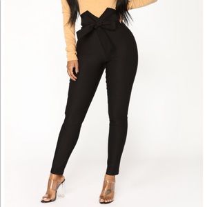 fashion nova knot your girl high waisted pants
